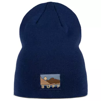 Шапка Buff Knitted Beanie Lilon Long, цвет Midnight Blue