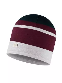 Шапка Buff Merino Move, цвет wei/bordeaux