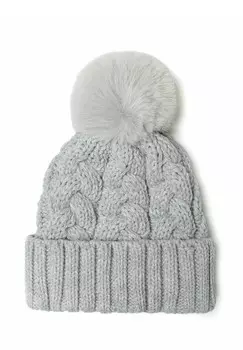 Шапка CABLE POM MINOTI, серый