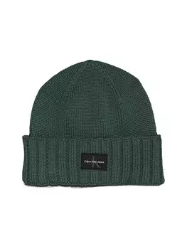 Шапка Calvin Klein Jeans Beanie, зеленый