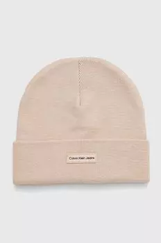 Шапка Calvin Klein Jeans, бежевый
