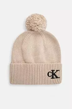 Шапка Calvin Klein Jeans, бежевый