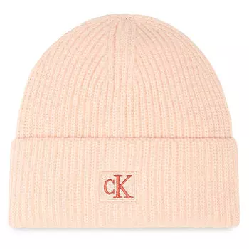 Шапка Calvin Klein Jeans Monogram, розовый