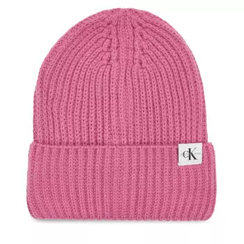 Шапка Calvin Klein Jeans Monogram, розовый