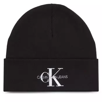 Шапка Calvin Klein Jeans MonologoEmbro Beanie, черный