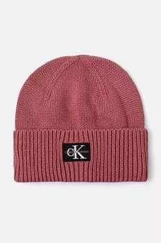 Шапка Calvin Klein Jeans, розовый