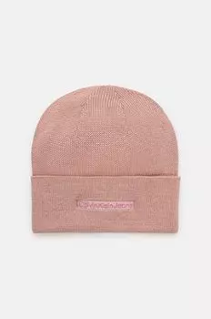 Шапка Calvin Klein Jeans, розовый