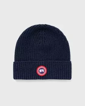 Шапка Canada Goose Rib Toque, цвет navy heather
