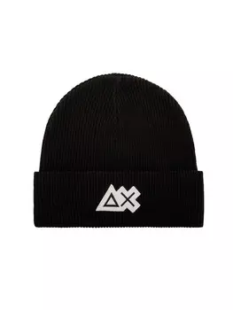 Шапка cappello beanie in lana a coste Sun68, черный