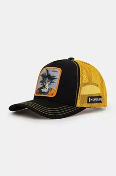 Шапка Capslab с козырьком детская Dragon Ball Capslab Trucker, желтый