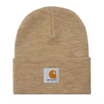 Шапка Carhartt Wip Acrylic Watch, бежево-коричневый