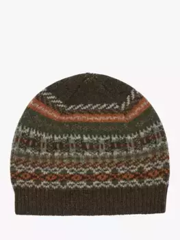 Шапка Celtic & Co. Men's Lambswool Fair Isle, оливковый
