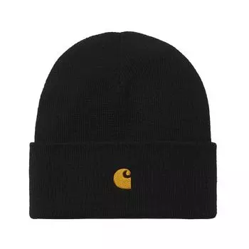 Шапка Chase Beanie Carhartt Wip, цвет Schwarz/Gold