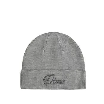 Шапка cursive wool fold beanie Dime, серый