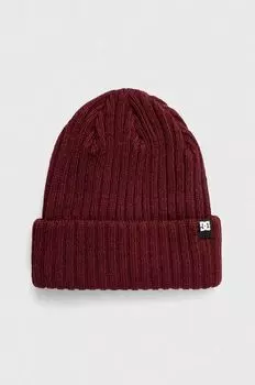 Шапка DC, бордовый