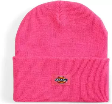 Шапка Dickies Acrylic Cuffed Beanie Hat, цвет Neon Pink