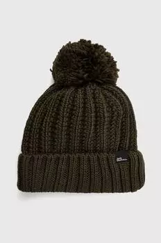 Шапка Джека Вольфскина Jack Wolfskin, зеленый