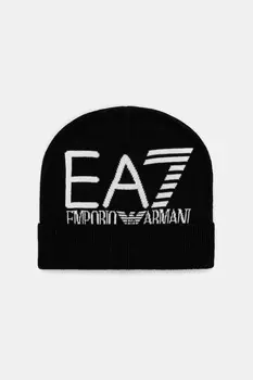 Шапка Ea7 Emporio Armani, черный