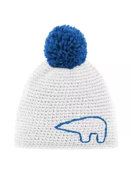 Шапка Eisbr Mtze Jay Pompon M, цвет white-lapis/lapis