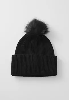 Шапка ELEVATED CHIC BEANIE POMPOM Tommy Hilfiger, черный