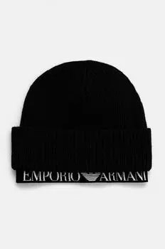 Шапка Emporio Armani, черный