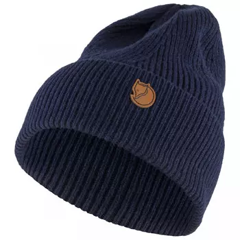 Шапка Fjllrven Directional Rib Beanie, цвет Dark Navy