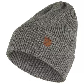 Шапка Fjllrven Directional Rib Beanie, серый