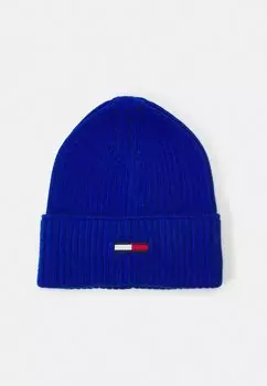 Шапка FLAG BEANIE UNISEX Tommy Jeans, ультра синий