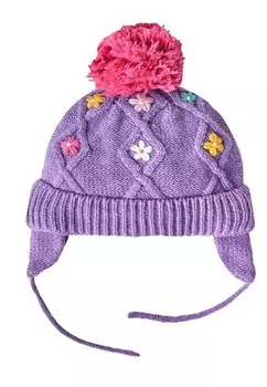 Шапка Floral Embroidered JoJo Maman Bb, цвет lilac