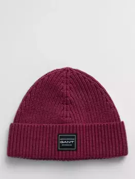 Шапка GANT Rib Knit, цвет berry