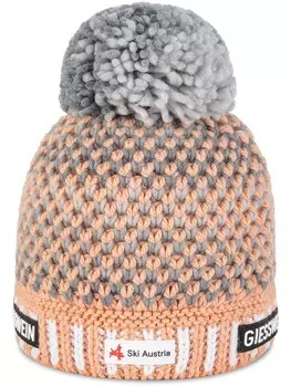 Шапка GIESSWEIN Beanie Laaxer Stkli, пастельно-оранжевый