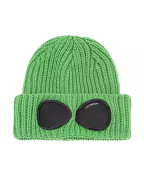 Шапка Goggle из мягкой мериносовой шерсти C.P. Company, зеленый