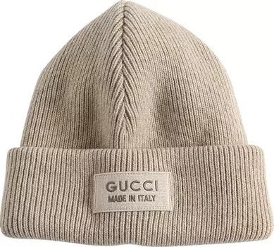 Шапка Gucci Patch, бежевый