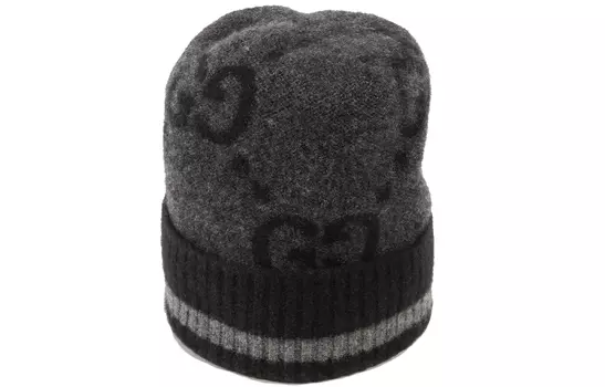 Шапка Gucci Unisex, серый / черный