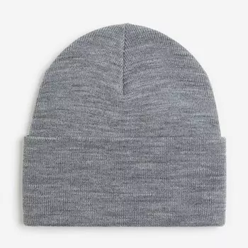 Шапка H&M Knitted, серый