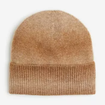 Шапка H&M Rib-knit, бежевый