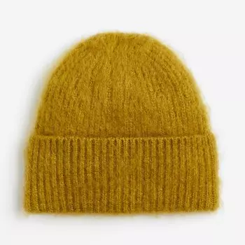 Шапка H&M Rib-knit, темно-желтый