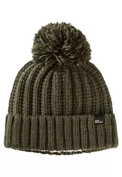 Шапка HIGHLOFT W Jack Wolfskin, зеленый