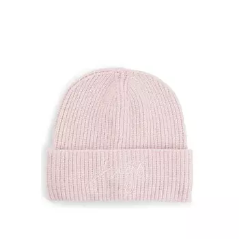 Шапка HUGO Beanie, розовый