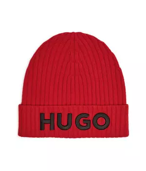 Шапка Hugo шерстяная, красный