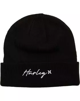 Шапка Hurley Script Cuff Beanie, черный