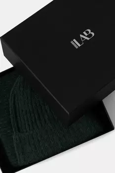 Шапка и шарф с шерстью Answear.Lab, зеленый