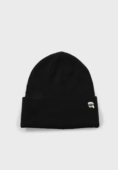 Шапка IKON PIN BEANIE KARL LAGERFELD, черный