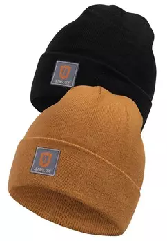 Шапка INDICODE JEANS Beanie Vulcano, коричневый/черный