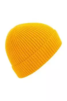 Шапка инженерной вязки в рубчик Beechfield, желтый