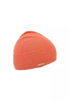 Шапка из 100% хлопка с манжетой 54844-0 SEEBERGER, цвет Orange One Size