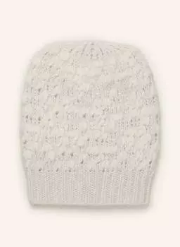 Шапка из альпаки и пряжи с блестками Peserico, экрю