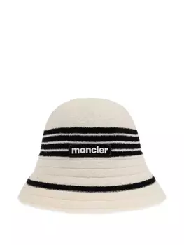 Шапка из хлопковой смеси Moncler, белый