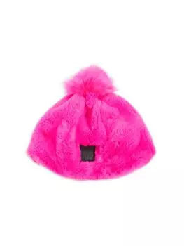 Шапка из искусственного меха с помпоном Ugg, цвет Neon Pink