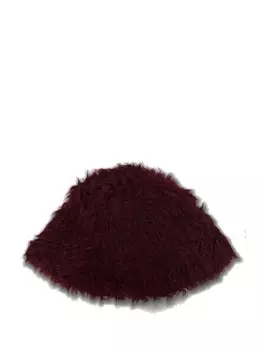 Шапка из искусственной овчины MSGM, красный